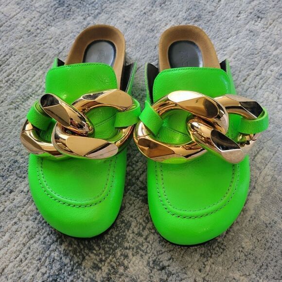 JW Anderson WOMEN’S CHAIN LOAFER MULES.  Worn once ! - Picture 1 of 12